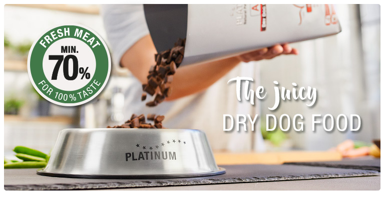 The PLATINUM difference to conventional dry dog food