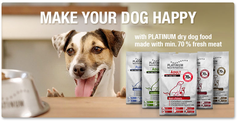 PLATINUM dry dog food - a real alternative to conventional dry dog food