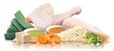 Ingredients for PLATINUM wet dog food MENU Chicken